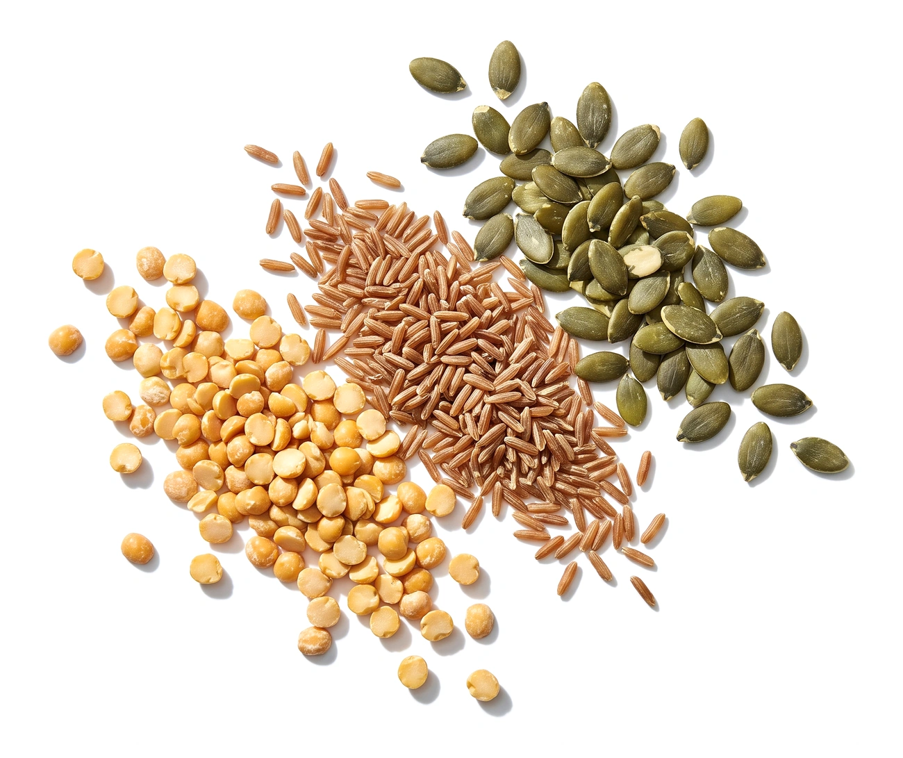 Składniki Clean Protein bezsmakowego: groch, brązowy ryż, pestki dyni
