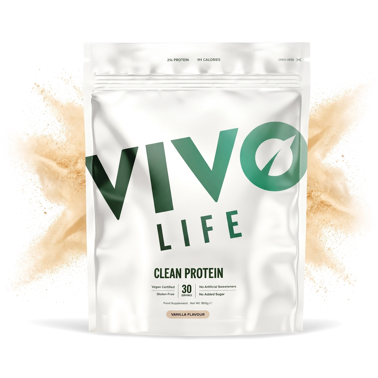 Vivo Life Clean Protein waniliowy 900 g w obłoku białka roślinnego