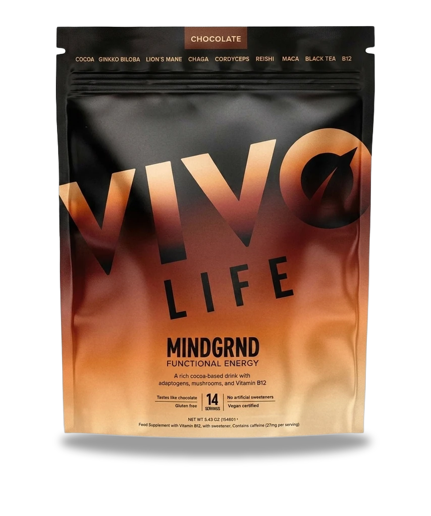 Vivo Life MINDGRND czekoladowy napój funkcjonalny 154 g, opakowanie