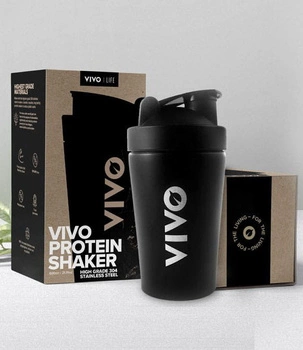 Shaker metalowy Vivo Life - czarny (600 ml)