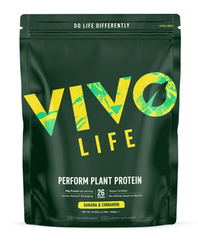 Białko wegańskie PERFORM + BCAA - Bananowo-cynamonowy (26 porcji / 988 g)