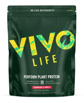 Białko wegańskie PERFORM + BCAA - Truskawkowo-waniliowe (26 porcji / 988g)