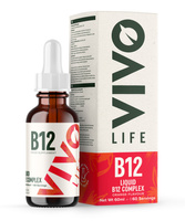 Witamina B12 Vivo Life - kompleks witamin - smak: pomarańczowy (60 porcji/60 ml)